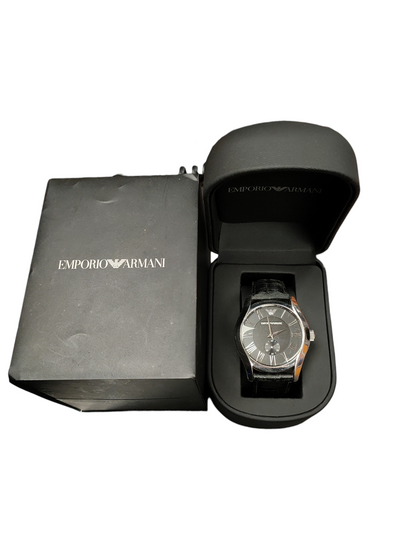 Emporio Armani Men's Leather Classic Watch AR0643