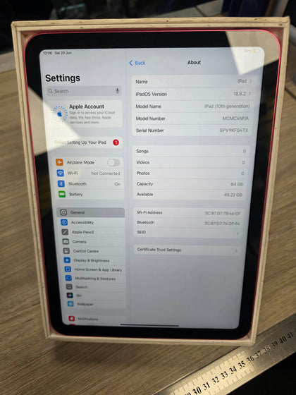 Apple iPad 10th Generation Pink 64GB