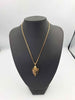 9ct Yellow Gold Marnier Chain W/ Amethyst Citrine Smoky Quartz 3 Sided Lantern Pendant - 18.98 Grams - 18" Long