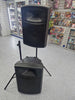 Soundlab PA Speakers G591E with stands