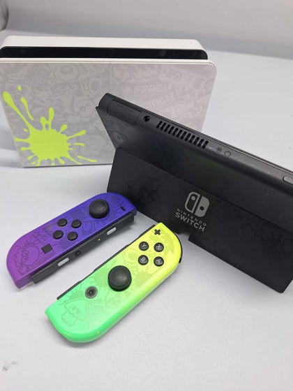 Switch Console, 64GB OLED Splatoon 3 + Blue/Yellow Joy-Con, Unboxed