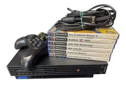 Playstation 2 Console bundle , Black, Unboxed