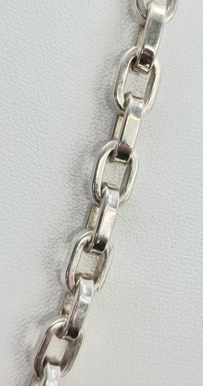 Silver Oval Linked Chain 20
