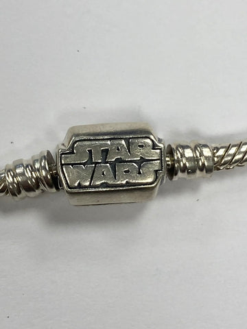 Authentic Pandora Star Wars Silver Charm Bracelet