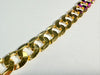 9ct yellow gold curb chain 22"