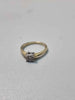 9ct Yellow Gold Ring With Clear Stone (Not DIA) - Size M - 2.12 Grams