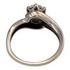9ct White Gold ring 3.8 gram size S (20) 0.50 carats diamond, Hallmarked