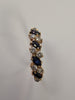 9ct Gold Black & Clear Stone Ring