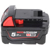 Milwaukee - M18 B5 REDLITHIUM-ION Slide Battery Pack 18V 5.0Ah Li-Ion