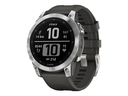 Garmin Fenix 7 Silver/Graphite Band - -