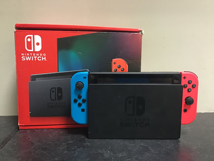 Nintendo Switch Console Boxed - Neon Red/Blue.