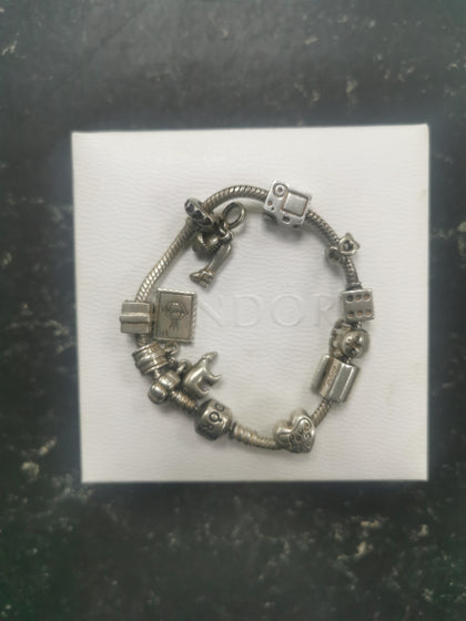 Pandora Bracelet x11 Charms - Hallmarked ALE 925 - Pandora Box Included.