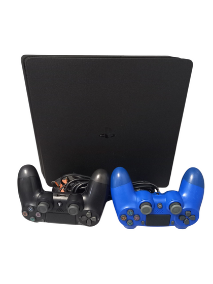 Sony Playstation 4 500GB Slim Console - Black 2xPads