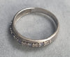 9ct White Gold Diamond Ring Purple stones Size O