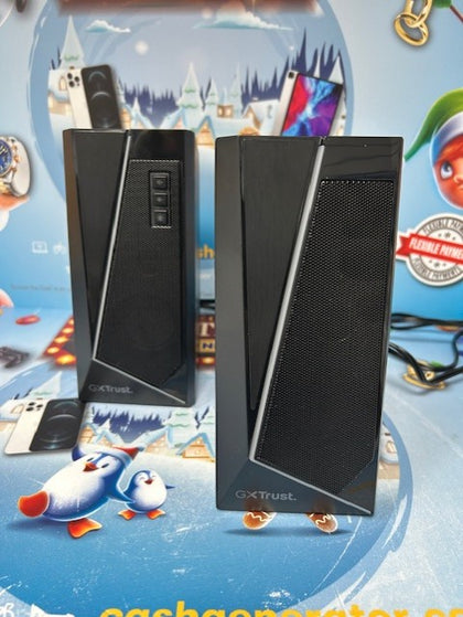 GC TRUST SPEAKERS BLACK USB**UNBOXED**