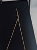 9ct Yellow Gold Thin Chain With Cross Pendant - 18" Long - 1.06 Grams