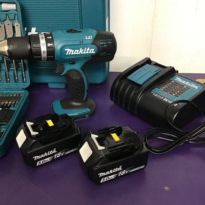 Makita Dhp453ste 18v Combi Drill Set