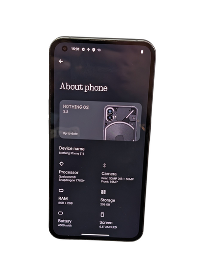 Nothing (1) One Dual Sim  256gb Unlocked Black Mobile Smartphone
