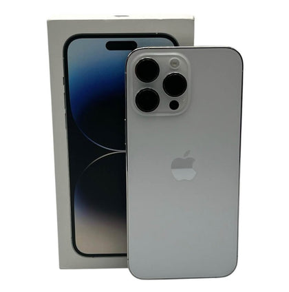 Apple iPhone 14 Pro Max 128GB Silver, Unlocked 92% battery health, boxed
