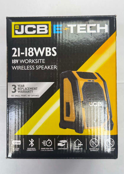 Jcb 18v Bluetooth Site Speaker 21-18wbs