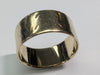 9ct Gold Wide Wedding Band - Size O 1/2