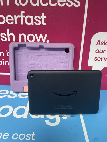 AMAZON FIRE TABLET 16GB BLACK WITH PURPLE RUBBER CASE UNBOXED