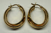 9ct gold loop earrings