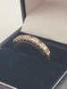 9ct Yellow Gold Ladies Ring With Alternating CZ Stones - 1.71 Grams - Size R