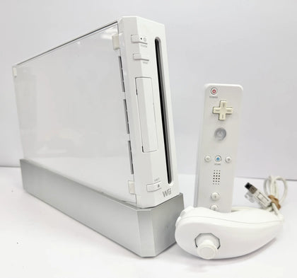 Nintendo Wii with controller and stand