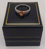 Enchanted Disney fine jewellery rose gold diamond belle dainty rose ring size 9