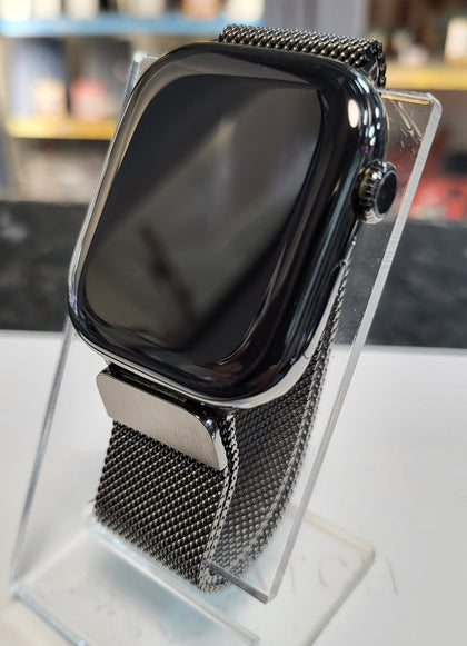 Apple Watch Series 10 GPS + Cellular 46mm Slate Titanium Case with Slate Milanese Loop - M/L