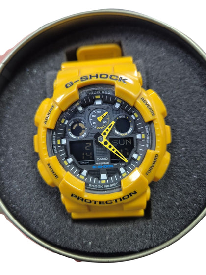 CASIO GSHOCK GA100 YELLOW