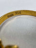 2.09g 22ct Fancy Gold Ring - Size M - Hallmarked**