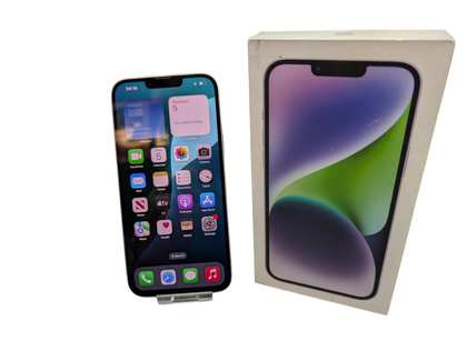 Apple iPhone 14 Smart Mobile Phone Boxed Lilac 128gb