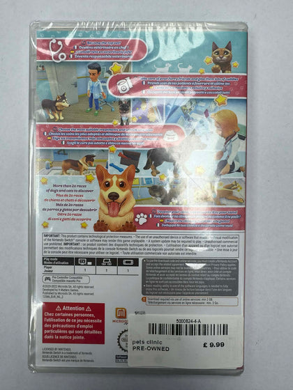 Pet Clinic Cats & Dogs. Nintendo switch.