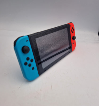 Nintendo Switch Console 32GB red/blue joycons with dock, cradle and charger UNBOXED