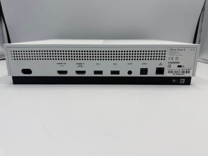 MICROSOFT XBOX ONE S, 1TB, WHITE, WITH BLACK CONTROLLER, UNBOXED