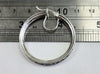 9ct White Gold Hoop Earrings