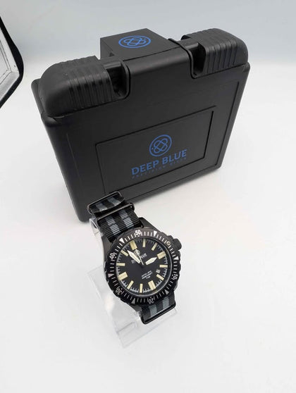 **DEAL** Deep Blue Daynight T100 OPS Tritium Flat Lume 1000M Automatic Divers Watch - Boxed With NATO Strap
