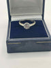 9ct white gold cubic zirconia solitaire ring size K