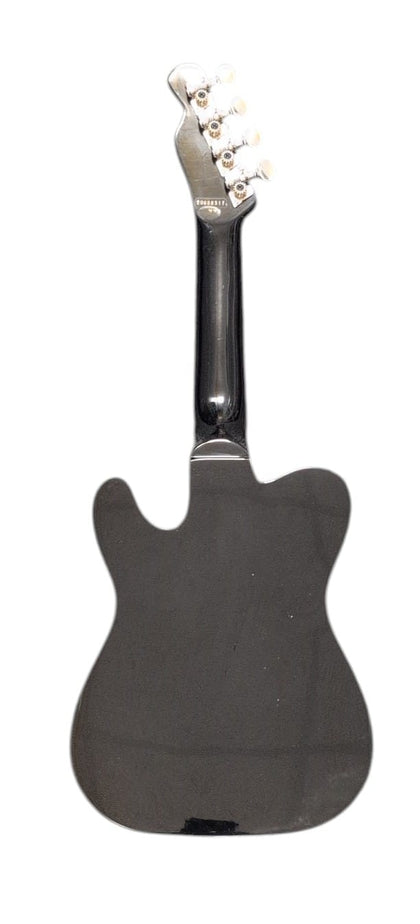 Mahalo FUTL1/BK Single Cut Guitar Shaped Ukulele 