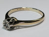 9CT GOLD DIAMOND RING SIZE P