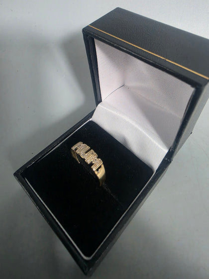 9ct Gold MUM Ring 1.6G Size P