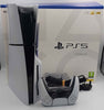 PlayStation 5 slim disc edition 1TB white with pad and cables Boxed