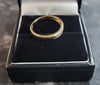 9ct Yellow Gold Ring With Clear Stones - 1.78G - Size N. Hallmarked