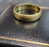 18CT - Yellow Gold Band Ring - 3.87g - Size Q. Hallmarked