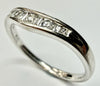 18ct White Gold Wishbone Ring size 0 1/2