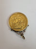 22ct 1886 Full sovereign (7.98G) With 9ct Necklace Mount (0.76G) - Total Weight 8.74G