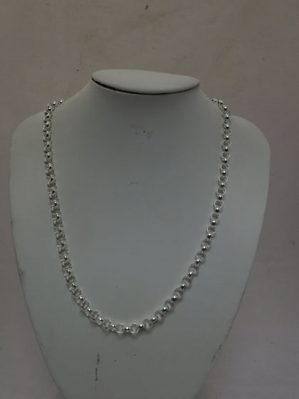 Brand new , hallmarked (925) curbed necklace - 22