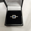 9ct Diamond & Sapphire Ring - Size N